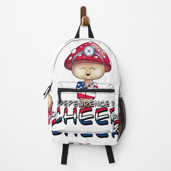 Item preview, Independence Day Cheer Patriotic Dr. Mushroom designed and sold by RysowankaZS.