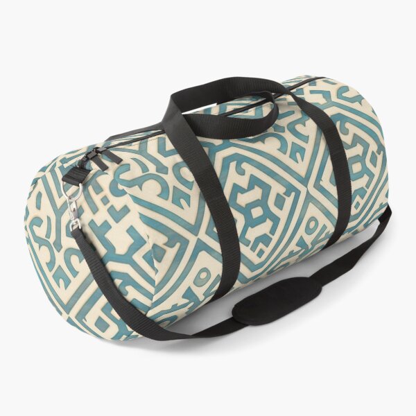 Item preview, White & Turquoise Greek Key Motif | Seamless designed and sold by Unrooted.