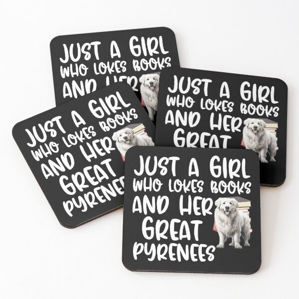Item preview, Just A Girl Who Loves Books And Her Great Pyrenees designed and sold by TheAnimalZ00.