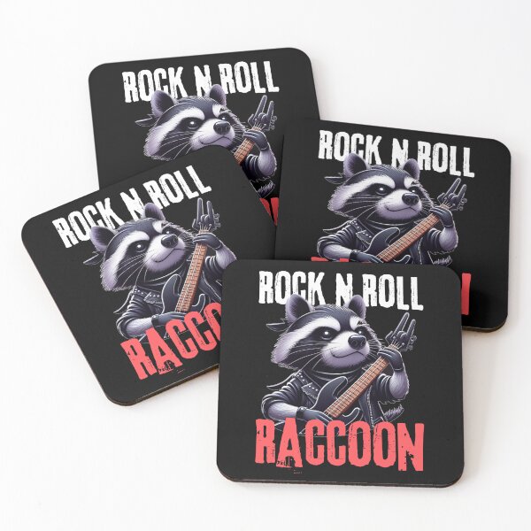 Item preview, Solo Rock N Roll Raccoon designed and sold by Sticker-Crafts.