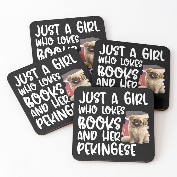 Item preview, Just A Girl Who Loves Books And Her Pekingese designed and sold by TheAnimalZ00.
