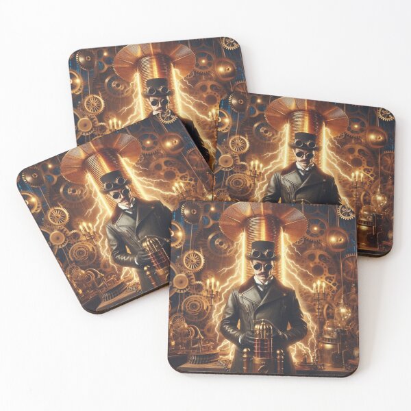 Item preview, Steampunk nikola tesla designed and sold by sevenmountains.