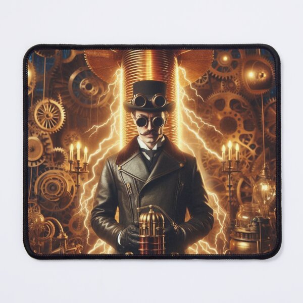 Item preview, Steampunk nikola tesla designed and sold by sevenmountains.