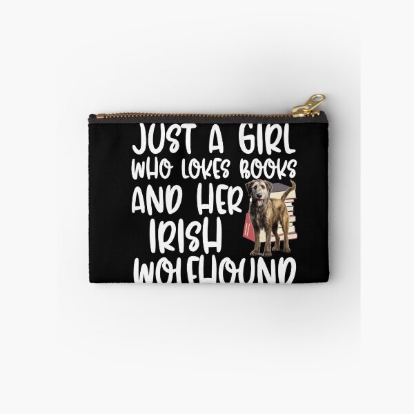 Item preview, Just A Girl Who Loves Books And Her Irish Wolfhound designed and sold by TheAnimalZ00.