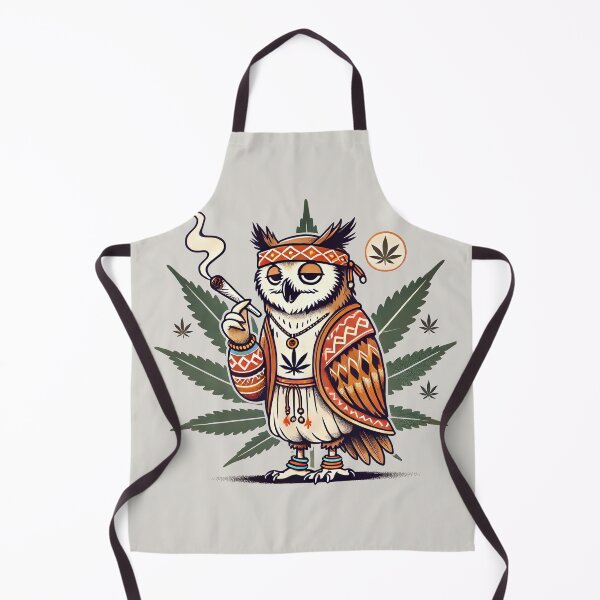 Item preview, Chill Hippie Owl - Bohemian Vibes with Cannabis Art designed and sold by EsoKafi Design.