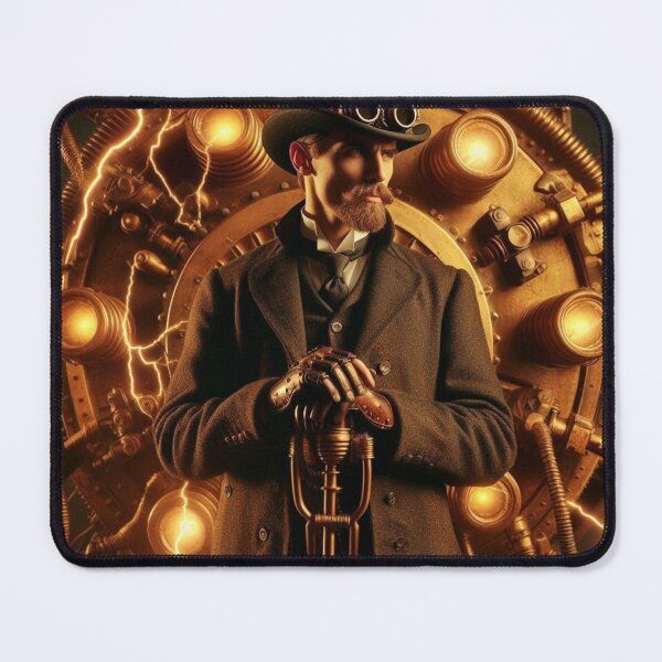 Item preview, Steampunk nikola tesla designed and sold by sevenmountains.
