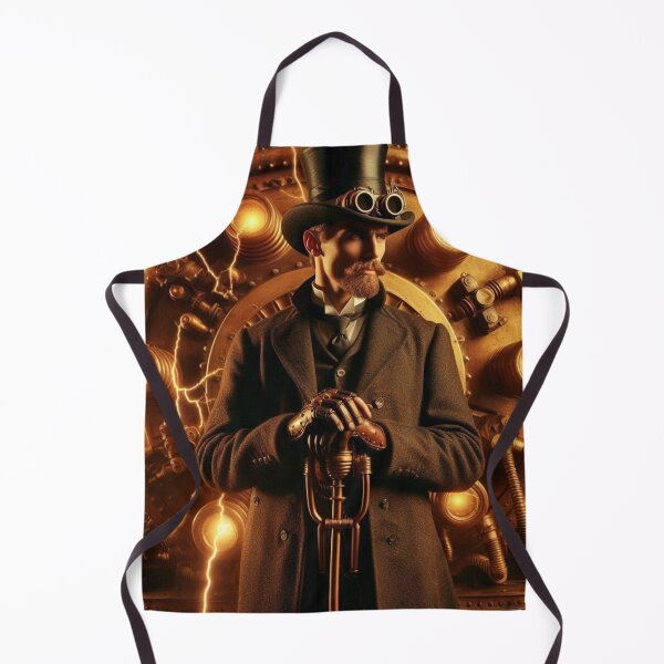 Item preview, Steampunk nikola tesla designed and sold by sevenmountains.