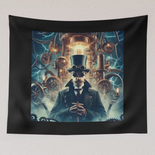 Item preview, Steampunk nikola tesla designed and sold by sevenmountains.