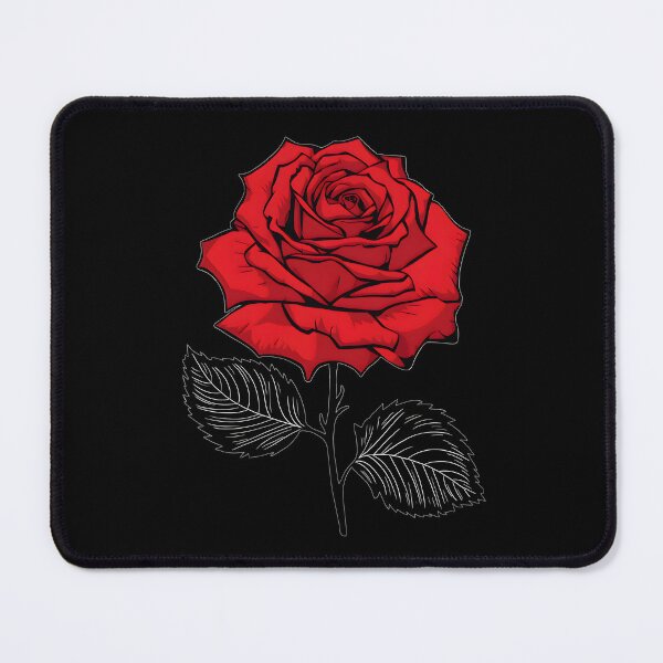 Item preview, Red Rose Black Stem Black Leaves designed and sold by ILOVEART247.