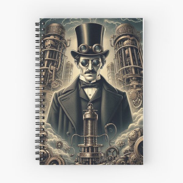 Item preview, Steampunk nikola tesla designed and sold by sevenmountains.