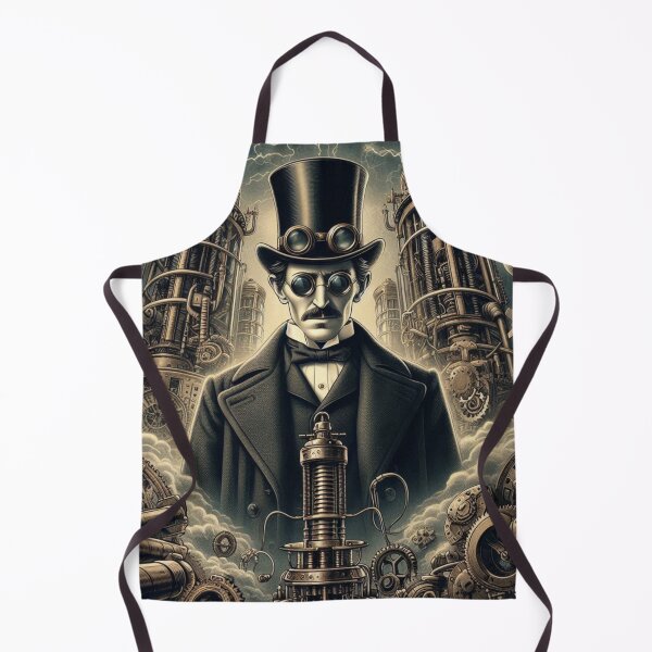Item preview, Steampunk nikola tesla designed and sold by sevenmountains.