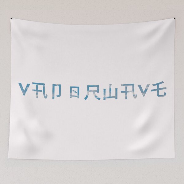 Item preview, Vaporwave Aesthetic Virtual Anime Sky Stylized Text designed and sold by MusicArtAndGrind.