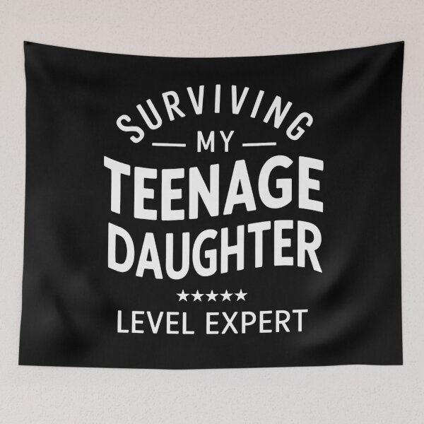Item preview, Surviving My Teenage Daughter: Level Expert - Funny Parenting Humor Tee designed and sold by BunBuntheDog-.