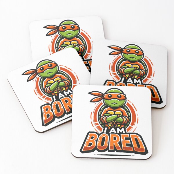 Item preview, Bored Ninja Turtle - Fun and Quirky Cartoon Art designed and sold by EsoKafi Design.