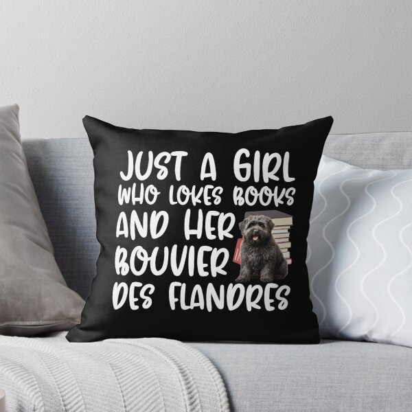 Item preview, Just A Girl Who Loves Books And Her Bouvier Des Flandres designed and sold by TheAnimalZ00.