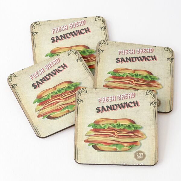 Item preview, Vintage Sandwich Poster designed and sold by Pretty-Bird.