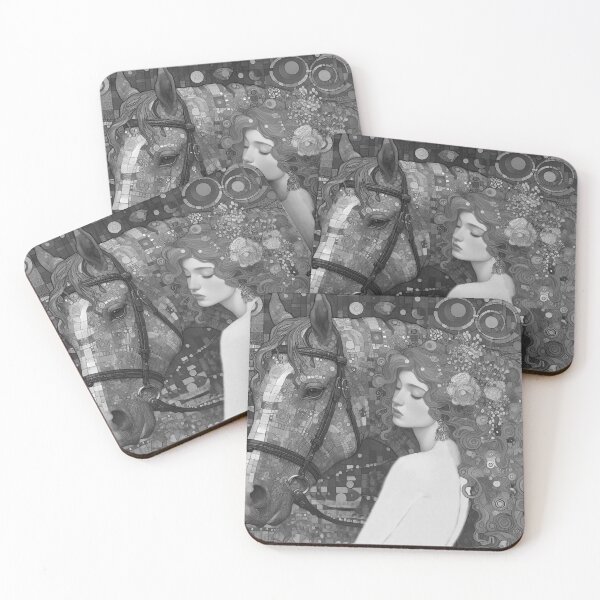 Item preview, A girl with a horse is a classic motif in fine art designed and sold by aleksandr13.