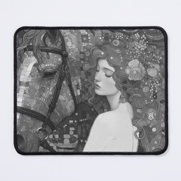 Item preview, A girl with a horse is a classic motif in fine art designed and sold by aleksandr13.