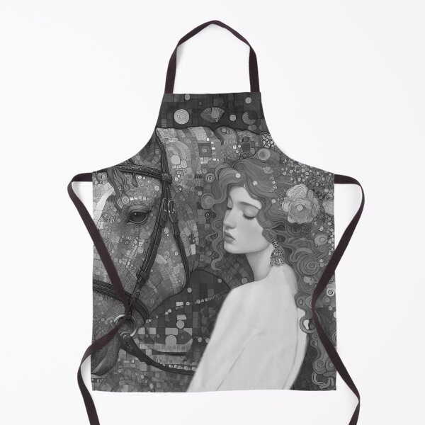Item preview, A girl with a horse is a classic motif in fine art designed and sold by aleksandr13.