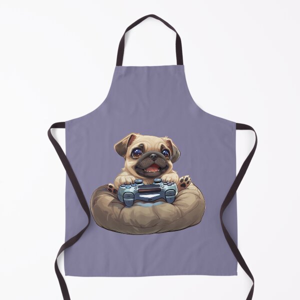 Item preview, Pug Playing PlayStation designed and sold by GiftsofAsili.