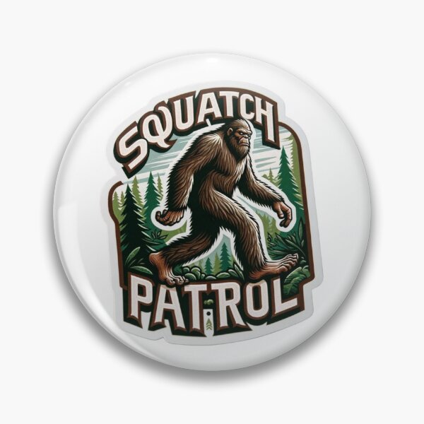 Item preview, Squatch Patrol, Sasquatch hiking in the woods designed and sold by BrinaandPops.