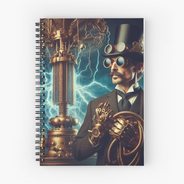 Item preview, Steampunk nikola tesla designed and sold by sevenmountains.