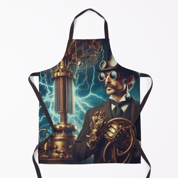 Item preview, Steampunk nikola tesla designed and sold by sevenmountains.