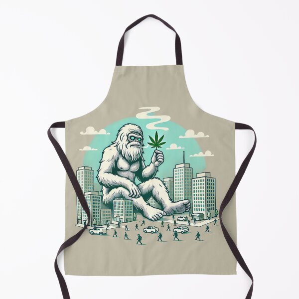 Item preview, Chill Yeti in the City - Cannabis Giant Cartoon Art designed and sold by EsoKafi Design.