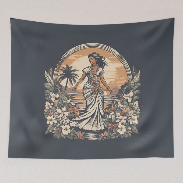 Item preview, Vintage hula girl dancer designed and sold by AKRE R.