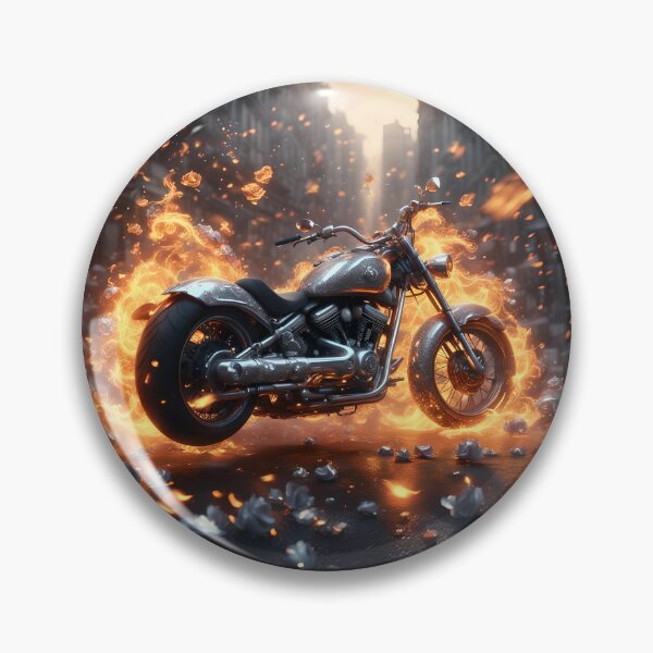 Item preview, Motorcycle in fire designed and sold by Marcu Ioachim.