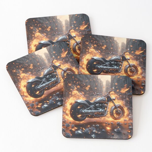 Item preview, Motorcycle in fire designed and sold by Marcu Ioachim.