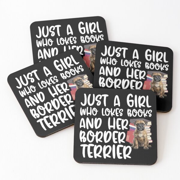 Item preview, Just A Girl Who Loves Books And Her Border Terrier designed and sold by TheAnimalZ00.