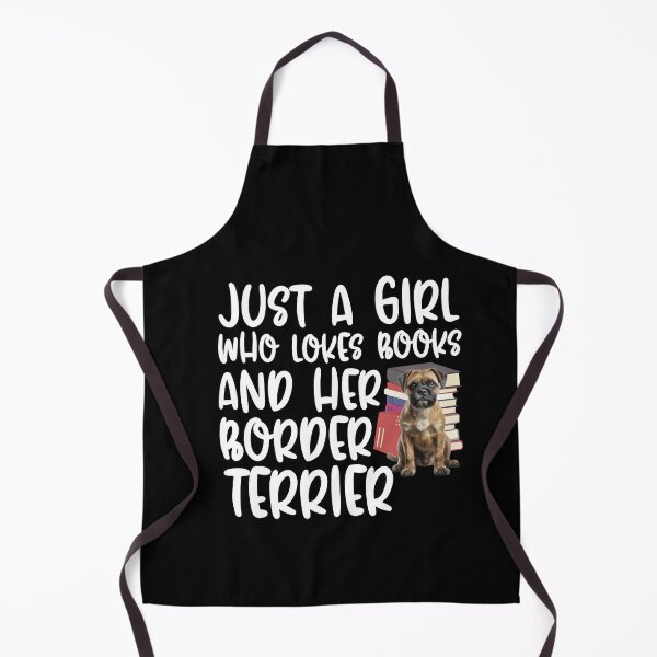 Item preview, Just A Girl Who Loves Books And Her Border Terrier designed and sold by TheAnimalZ00.