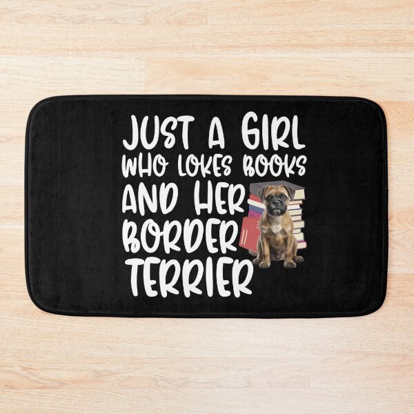 Item preview, Just A Girl Who Loves Books And Her Border Terrier designed and sold by TheAnimalZ00.