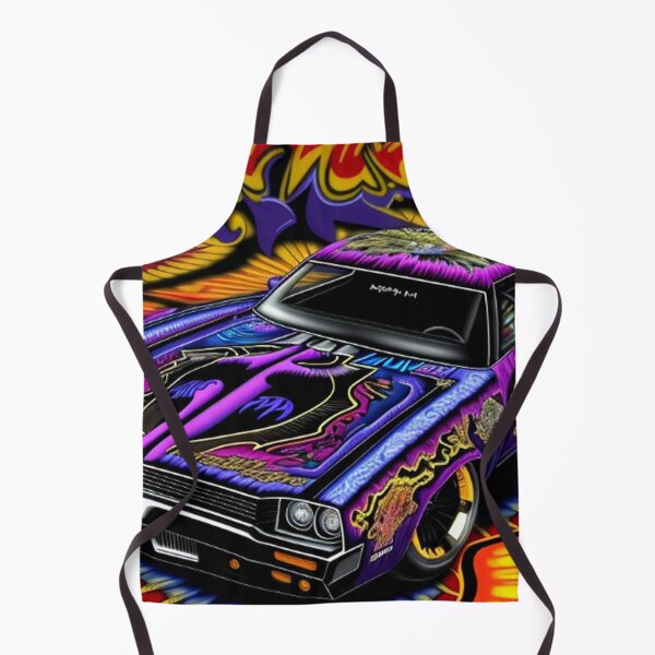 Item preview, Vintage 70s Muscle Car Art designed and sold by TheDarkWardrobe.