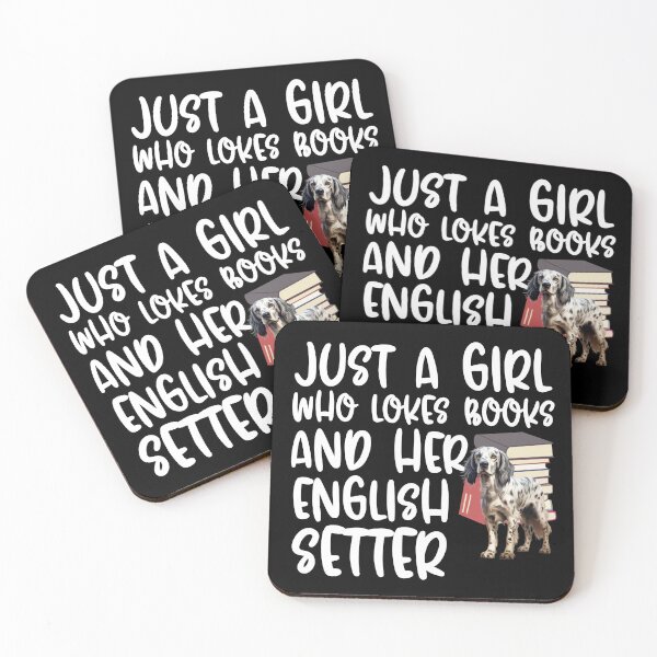 Item preview, Just A Girl Who Loves Books And Her English Setter designed and sold by TheAnimalZ00.