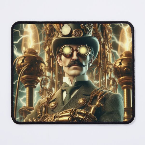 Item preview, Steampunk nikola tesla designed and sold by sevenmountains.