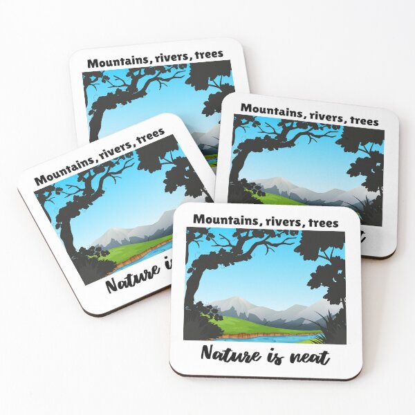 Item preview, Mountains, rivers, trees nature is neat designed and sold by IFarty.