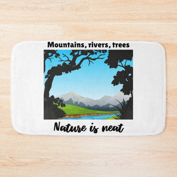 Item preview, Mountains, rivers, trees nature is neat designed and sold by IFarty.