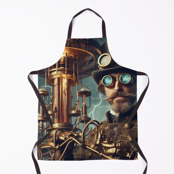 Item preview, Steampunk nikola tesla designed and sold by sevenmountains.
