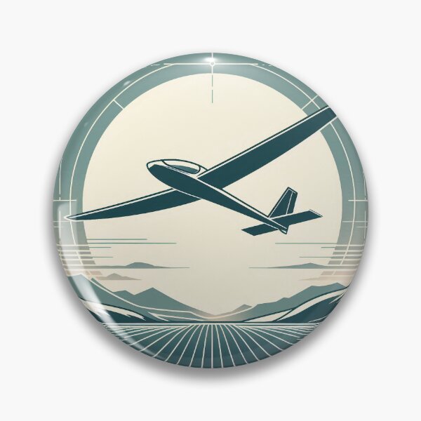 Item preview, Glider Pilot Sailplane Biplane aerial floating soaring designed and sold by These_Prints.