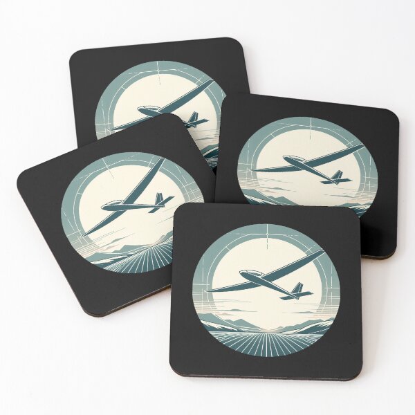 Item preview, Glider Pilot Sailplane Biplane aerial floating soaring designed and sold by These_Prints.