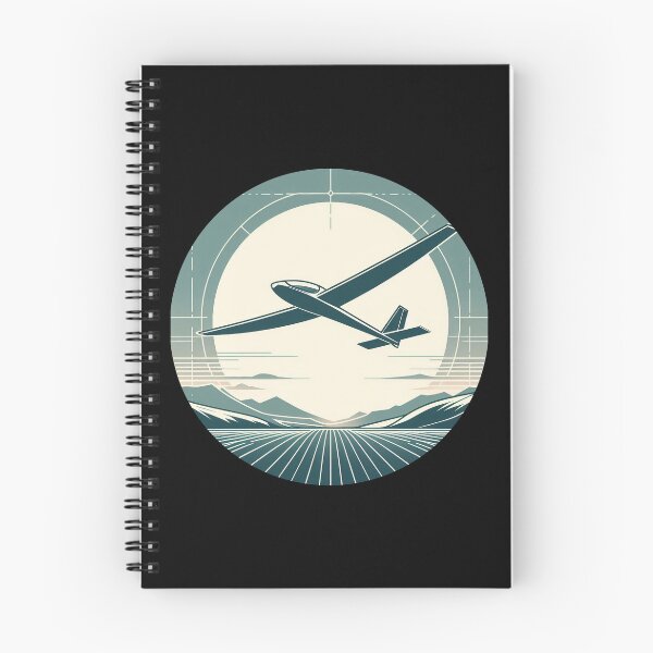 Item preview, Glider Pilot Sailplane Biplane aerial floating soaring designed and sold by These_Prints.