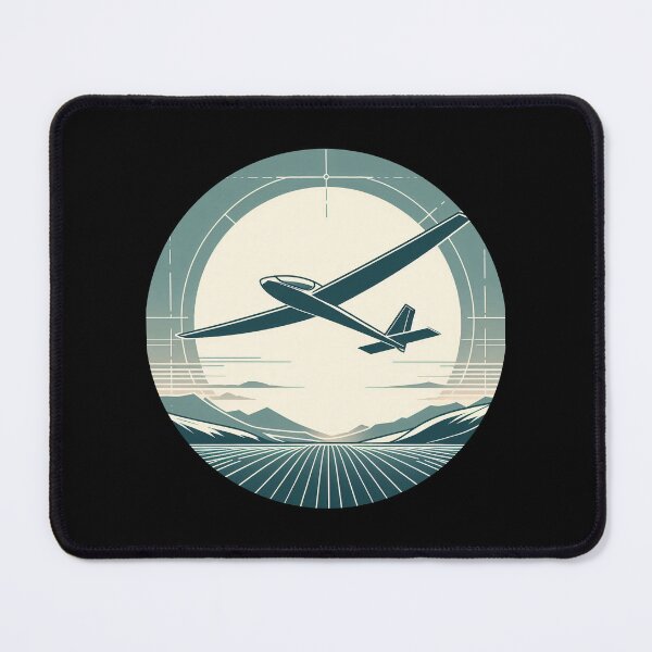 Item preview, Glider Pilot Sailplane Biplane aerial floating soaring designed and sold by These_Prints.