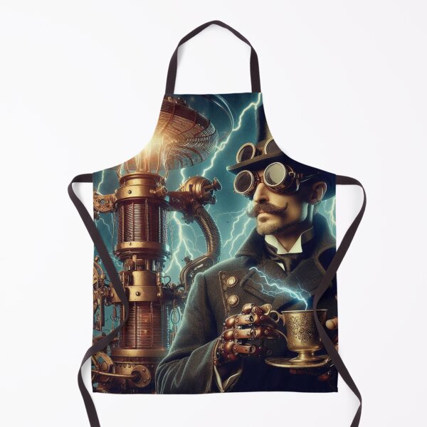 Item preview, Steampunk nikola tesla designed and sold by sevenmountains.