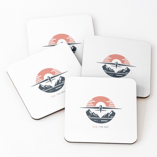 Item preview, Sail the Sky Glider Pilot Sailplane Biplane aerial floating soaring designed and sold by These_Prints.