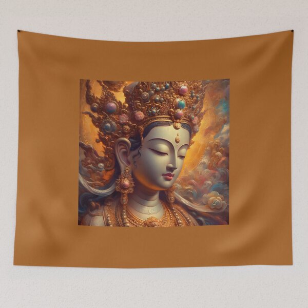 Item preview, Buddha Art Goddess Tara Buddhist Chinese KwanYin QuanYin Saraswati Lakshmi Buddhism Hindu designed and sold by JWiseArts.