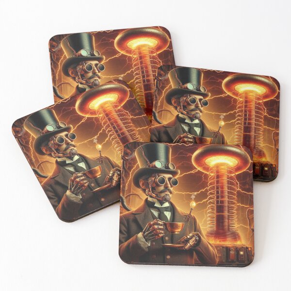 Item preview,  Steampunk nikola tesla designed and sold by sevenmountains.