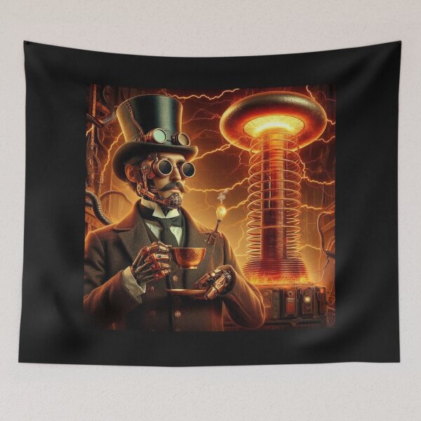 Item preview,  Steampunk nikola tesla designed and sold by sevenmountains.