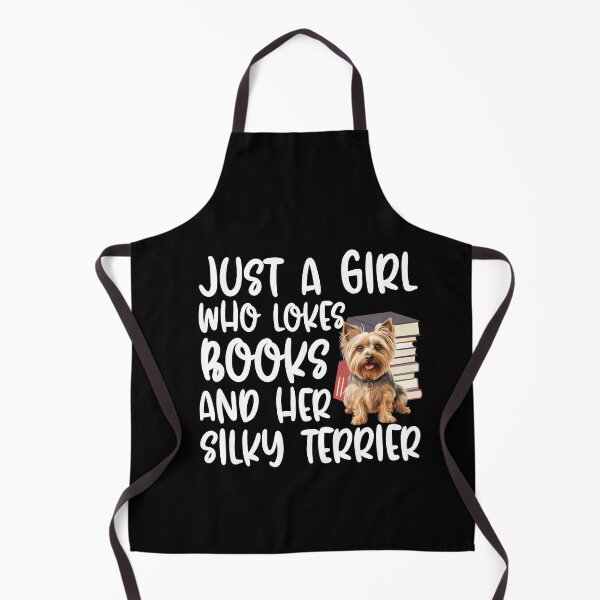 Aperçu de l'œuvre Juste une fille qui aime les livres et son terrier soyeux créée et vendue par TheAnimalZ00.